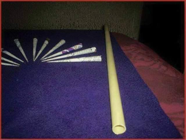 Birka gazete kad ve bir boruyla elencenin dibine vurulurdu.