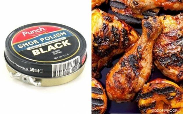 Ayakkab cilas hilesi / Reklamlarda grdnz o muhteem tavuun parlaklna bakn, sonra da o parlakln ayakkab cilas sayesinde elde edildiini dnn.