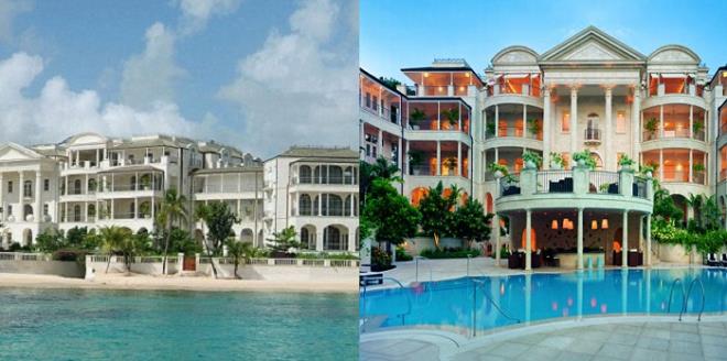 Rihanna &#8211; Barbados Villa      <br>    Rihanna, Barbados adasndaki lks kona, ailesine daha yakn olmak iin yaklak 22 milyon dolara satn ald.10 bin metrekare alana sahip olan ev yeralt otoparkna sahiptir. Rihanna&#8217;nn konann zel bir yzme havuzu, plaj ve muhteem deniz manzaral bir balkonuyla bylyor.