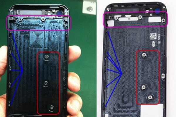 D grn ayn olsa da, iPhone 5S'in iinin iPhone 5 ile ayn olmayaca syleniyor.