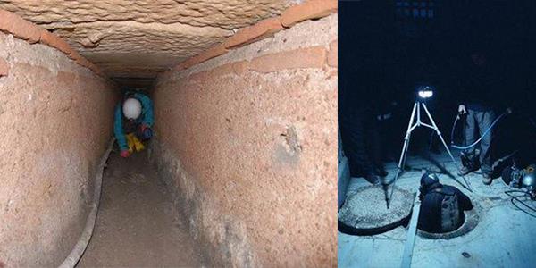 te stanbul'un altnda bulunan sarnlar, su yollar, kuyular ve odalardan oluan yap topluluklar...