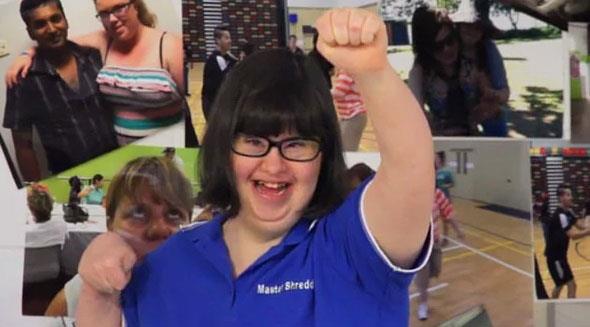 Down sendromlu bu kadn kendisine ait kk bir iletme iin hayaller kuruyordu. O hayalini geree dntrd ve imdi birok irket imha zaman gelmi evraklarn onun irketine yolluyor.