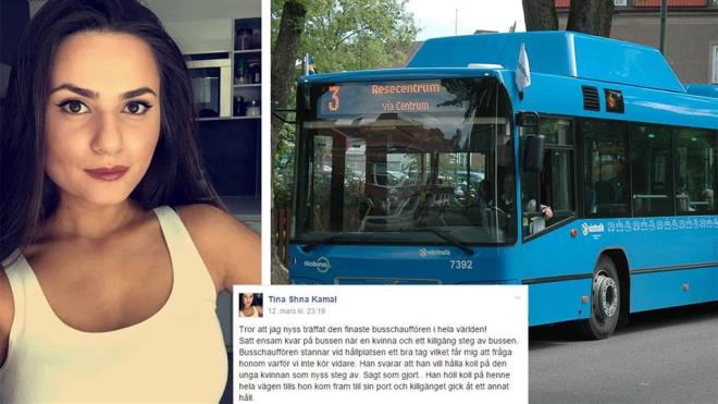 Sosyal medyada bana gelenleri anlattktan sonra paylam hzla yaylan 19 yandaki Tina&#8217;nn gece evine dnmek iin otobse bindi. Birden otobs durdu. ofrn neden durduunu anlaynca ise boaz dmlendi.