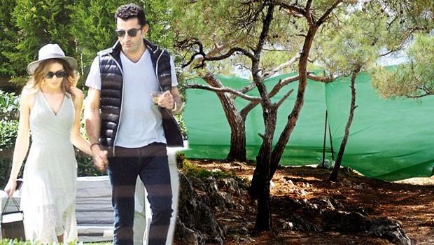 Kenan �mirzal�o�lu ve Sinem Kobal Cunda’daki Ortun� Oteli’ndeki son haz�rl�klar� el ele kontrol etti.