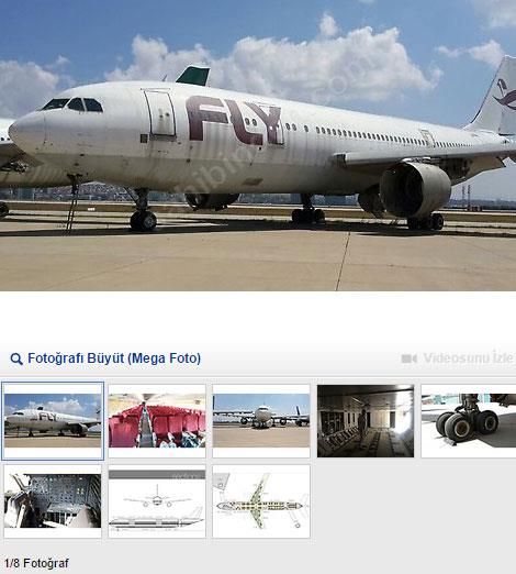 Airbus 300 tipi hurda uak, 190 bin Euro&#8217;dan sata karld.