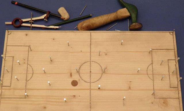 Tahtaya aklm ivilerle futbol oyunu