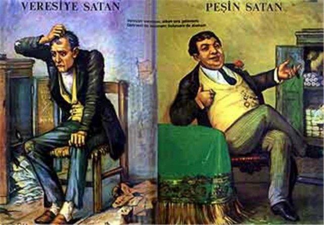 'Veresiye satan, pein satan' tablosu