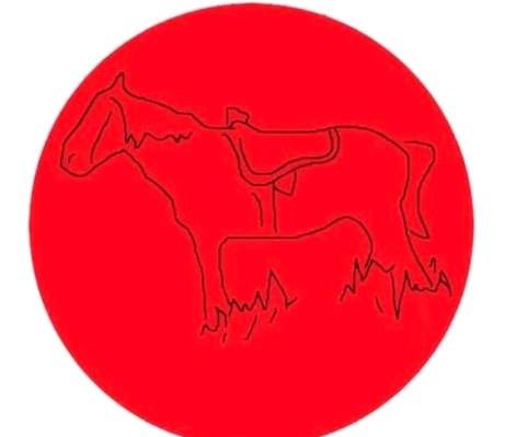 Dikkatli baklnca krmz dairenin iinde bir atn olduu grlyor. Baz kiiler ilk bakta at fark ederken, baz kiiler ise krmzdan baka bir ey grmyor.