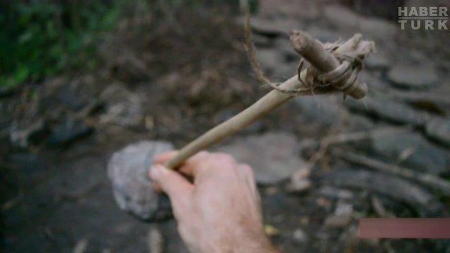 Bir makara yapt ve...