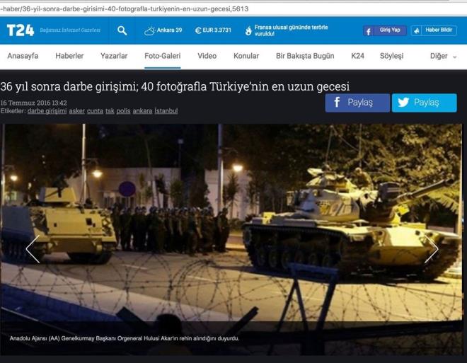 1) Darbe Giriimi Sonras Fotoraflar      Ankara&#8217;dan olduu iddia edilen aadaki fotoraf Msr&#8217;dan.