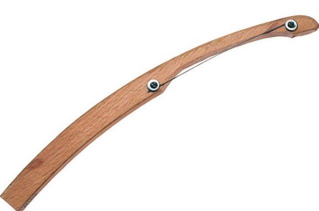 Tahta asklk ve keskin salam ip yardmyla yaplan testere