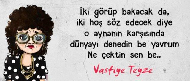 'Vasfiye Teyze replikleri paylama' kliesi