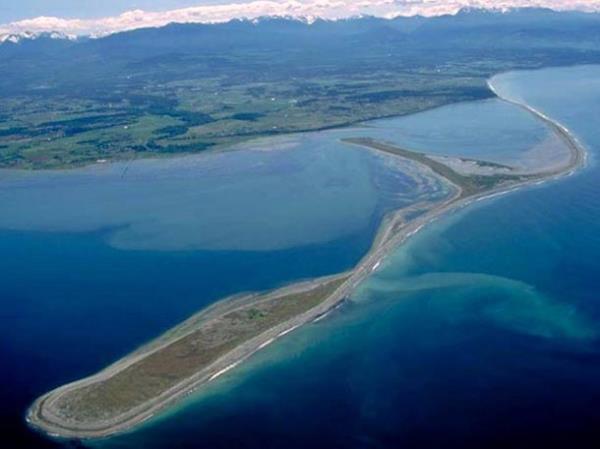 Dungeness kara paras Amerika`da bulunuyor. 8.9 km uzunluunda olan Dungeness, Amerika2daki en uzun doal kum uzants.