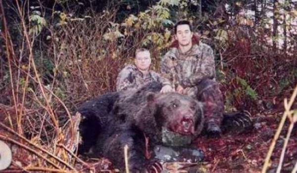 2001 ylnn Ekim aynda Alaska'da ekilen bu fotorafta, Amerikal pilot Ted Winnen tarafndan vurulan boz ay grlyor. Winnen aynn kendisine saldrdn ve kendini korumak iin vurduunu sylyor. Bu boz ay 3.2 m uzunluunda ve yaklak 500 kg arlndadr.