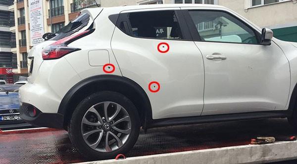 Szc'den Ayta Akyurt'un haberine gre; Fatmagl Fak&#8217;nn arac, nceki akam 01.30 sularnda motosikletli kiiler tarafndan kurunland.