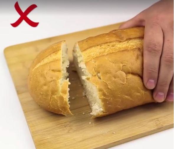 Gnlk hayatta iimize yarayacak baz pf noktalar...  <p>    Bayat ekmei dz tarafndan keserseniz eer ufalanr.