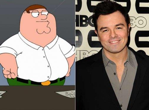 Peter Griffin/Seth MacFarlane  <p>Family Guy</p>