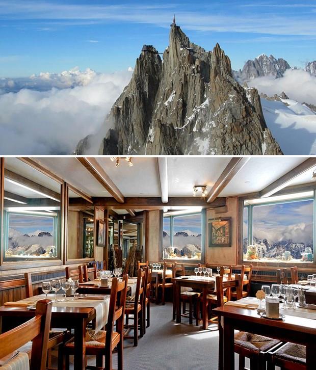 Aiguille Du Midi Restaurant 3842m, Chamonix, Fransa