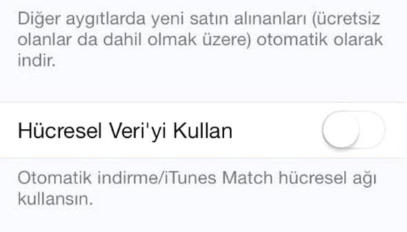 Ayrca uygulamalar gncellerken 3G'yi deil WiFi' tercih etmelisiniz. Bu hem kotanzn abuk dolmasn engelleyecek hem de arjnzn daha uzun mrl olmasn salayacak.