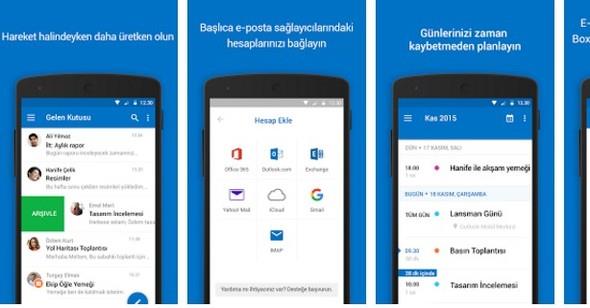 Microsoft Outlook  <br>  Milyonlarca kullancnn e-posta hesaplarn, takvimlerini ve dosyalarn tek bir yerde birletirmelerini salayan bu uygulamay indirebilirsiniz.