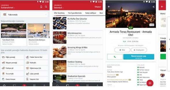 Zomato  <br>  Zomato yemek yiyebileceiniz yerleri aramak ve kefetmek iin kullanabileceiniz uygulamalar arasnda.