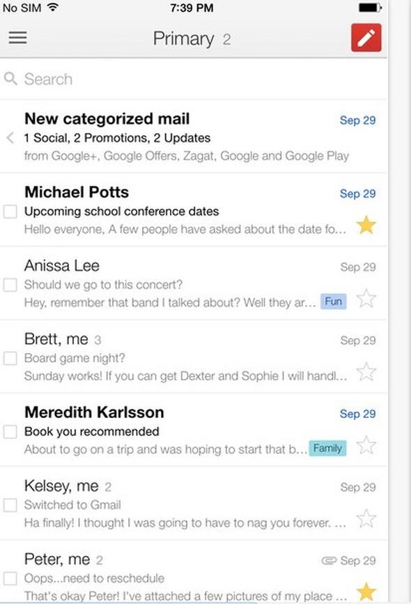 Gmail<br>    Gerek zamanl bildirimler, birden fazla hesap iin sunulan destek ve gelen kutunuzun tamamnda arama yapma zellikleriyle en iyi Gmail kullanm deneyimini sunuyor.