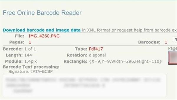 Biletteki bilgileri kapatarak paylatn sanan bir sosyal medya kullancs eer barkodu da kapatmadysa, uua dair bilgilere ulamak barkod okuyan uygulamalar ile ok daha kolay bir hale geliyor. Ve burada riske daha ak durumda oluyorsunuz, nk havayolu irketi bu barkodun altna gmecei bilgiler farkllk gsterebiliyor.