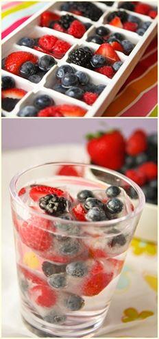 Su imek gnlk yaamda olduka nemli. ocuklarnz su imeye tevik etmek ya da misafirlerinize gzel bir sunum hazrlamak istiyorsanz buz kalplarnz suyla doldurmadan nce kk meyvelerle doldurun ve yle dondurun.