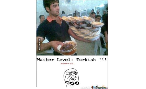 Garsonluk seviyesi: Trk