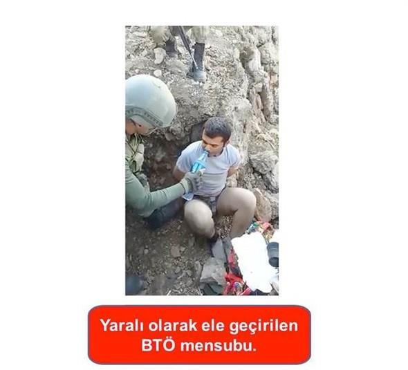 Tespit edilen 4 maara ve 100&#8217;er metrelik 2 tnel kullanlmaz hale getirildi. Maaralara giriler ncesi mayn/bomba arama kpekleri kullanld belirtildi.