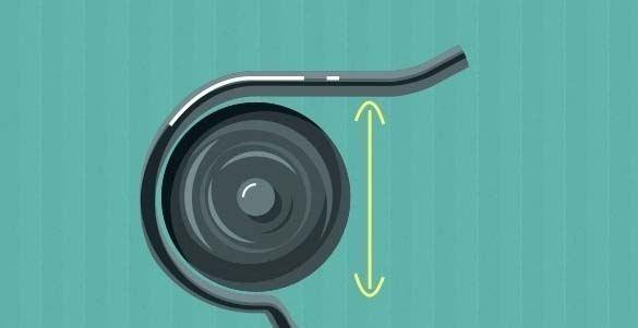 Bunun olduka mantkl bir sebebi var aslnda.  Altta basamaklarn olduu ksm arkl eklinde dzenlenmi. El tutma bandnn olduu kesim ise daha dairesel.