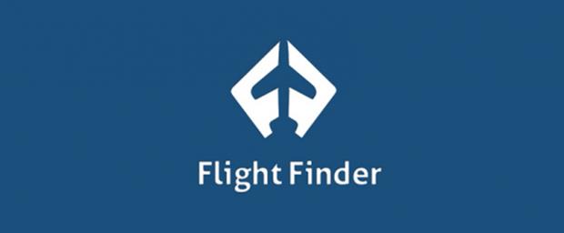 Flight Finder: Burada basit ama zekice bir beyaz alan kullanm var. Srt srta veren iki tane F harfi havayolu irketinin, uak logosunu oluturuyor.