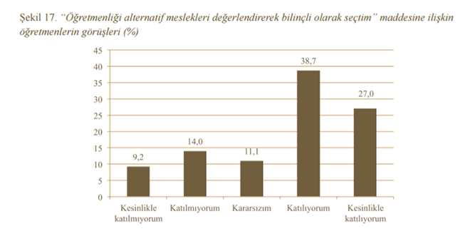"retmenlik Meslei ve Meslein Stats"ne dair aratrmann sonular