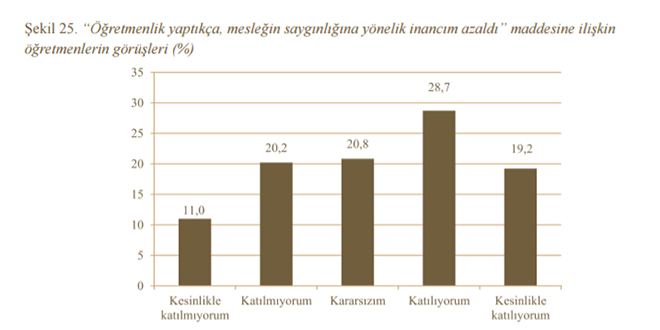 "retmenlik Meslei ve Meslein Stats"ne dair aratrmann sonular