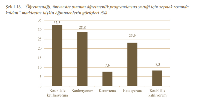 "retmenlik Meslei ve Meslein Stats"ne dair aratrmann sonular