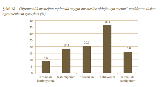 "retmenlik Meslei ve Meslein Stats"ne dair aratrmann sonular
