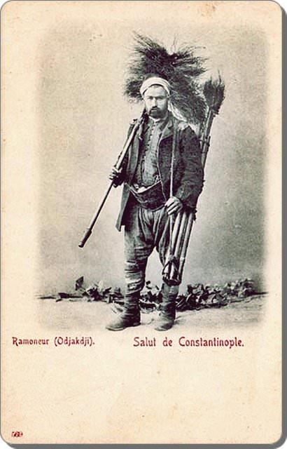 1900'lerden baca temizleyicisi.