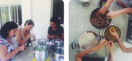 Korel bir sre nce bir bayram ncesi kabak dolmas yaparken ekilen pozunu da sosyal medyada paylamt.