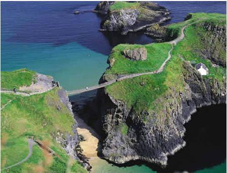 The Carrick-a-Rede Halatl Kpr (rlanda)  Kuzey rlanda, Antrim Kasabasndaki Ballintoy yaknlarnda bulunan asma bir kprdr. Kpr anakaray Carrick Adasna balar.