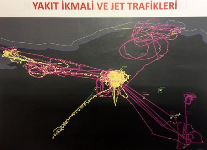Yine radar izlerine gre, darbe giriimi gecesi ncirlik zerinde de youn bir hava trafii tespit ediliyor. Buradan kalkan tanker uaklar, darbecilerin kulland sava uaklarna yakt ikmali yaptklar tespit edilmiti. Ayrca uu kaytlarnda, yakt ikmalleri de yer alyor.