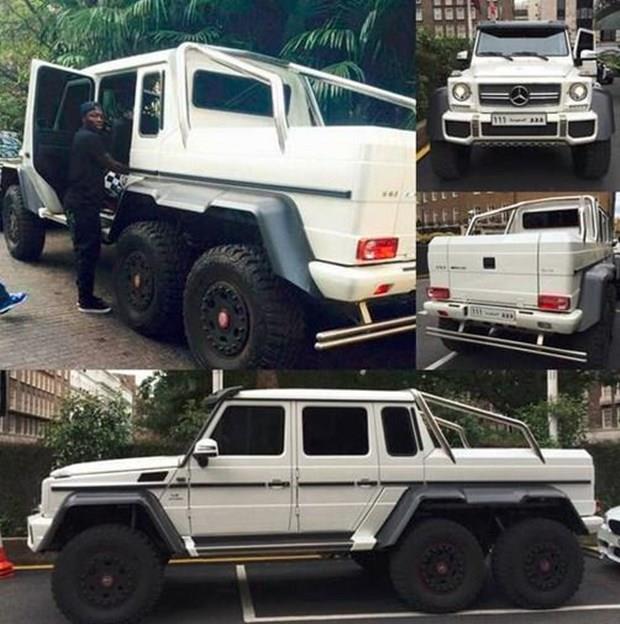 Sulley Muntari  <p>  Sulley Muntari, Mercedes Brabus G63 AMG 66,  fiyat ise 900 bin dolar