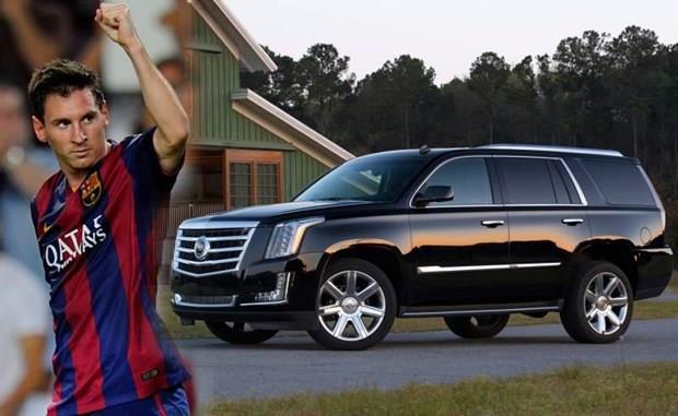 Lionel Messi  <p>  Lionel Messi, Cadillac Escalade fiyat 125 bin euro