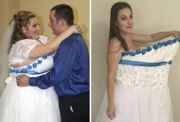 Kilosuyla yllarca mcadele eden ama bir trl kurtulamayanlarn kilo vermeyi baardklar gnk fotoraflar sosyal medyada byk ses getirdi. te gelinlii ilk giydii andan itibaren 60 kilo veren gen kadn bata olmak zere kilo verdikten sonra tamamen deien insanlarn sra d grntleri...