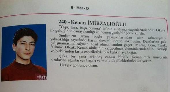 O nl Kenan mirzalolu'ndan bakas deil. Best Model seildikten sonra kaderi deien mirzalolu'nun bir arkada lise yllnda aktre ayrlan sayfay Twitter'da paylat. Ankara ncirli Lisesi 6 Mart D snfndan mezun olan mirzalolu daha o dnemde yakkl grnts ile arkadalarnn arasndan syrlm.