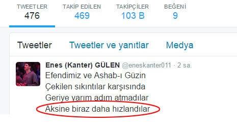 FET'nn Amerikan Basketbol Ligi'ndeki (NBA) Basketbolcu yesi Enes Kanter, hadsizlikte snr tanmyor. Son olarak kendi Twitter hesabndan FET'c polis memuru Mevlt Mert Altnta tarafndan silahla ldrlen Andrey Karlov suikasti sonras skandal bir tweet paylat.