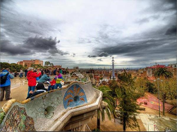 Parc Guell (Barcelona, spanya)
