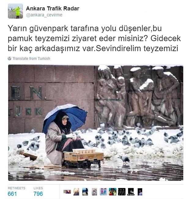 te Twitter'da o yardm kampanyasn balatan tweet ve devamlar...