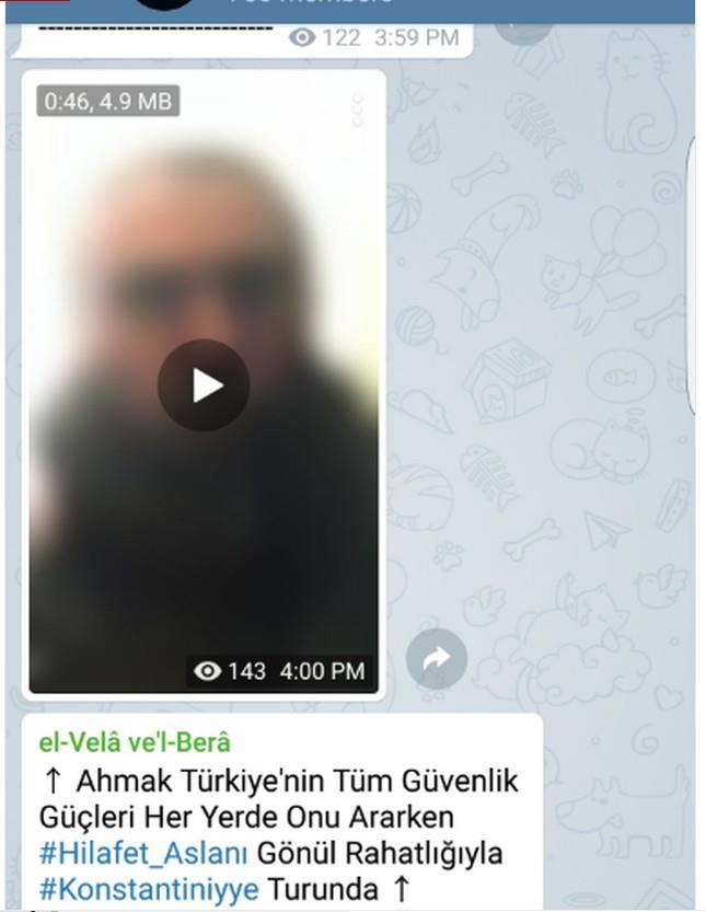 Korkun saldr sonras Reina terristi 780 yesi olan whatsapp grubunda bu videoyu paylam.