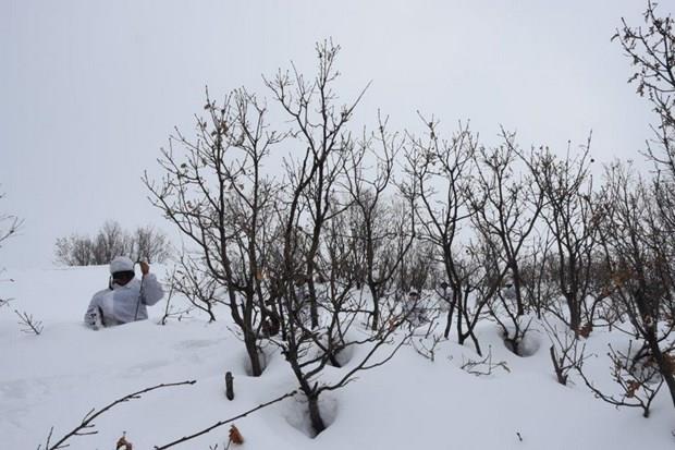 Operasyonda 7 adet snak ve bir adet depo tespit edilerek imha edildi.