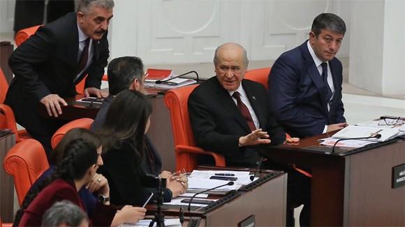 MHP Genel Bakan Baheli&#8217;de eli ile iaret ederek Sancakl&#8217;nn einin durumu ile anlatt.